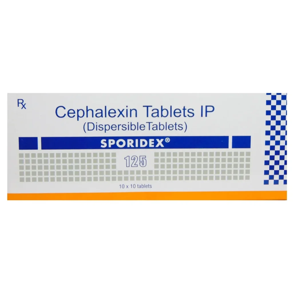 SPORIDEX DT 125MG TABLET 10TAB