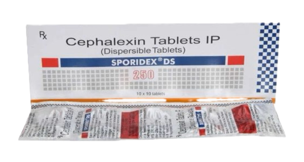 SPORIDEX DS 250MG TABLET 10TAB