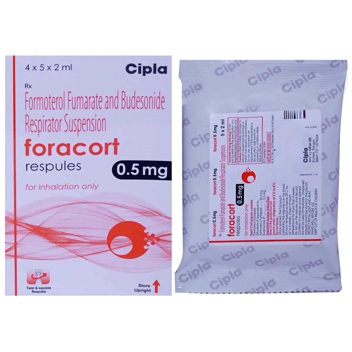 FORACORT 0.5MG RESPULES 5PCS