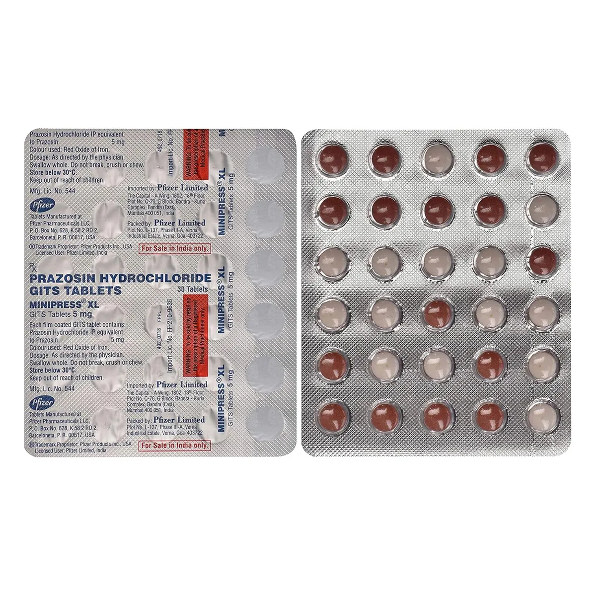 MINIPRESS XL 5MG TABLET 30TAB