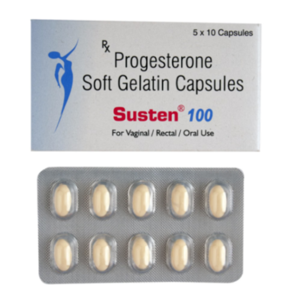 SUSTEN 100MG SOFT GELATIN CAPSULE 10CAP