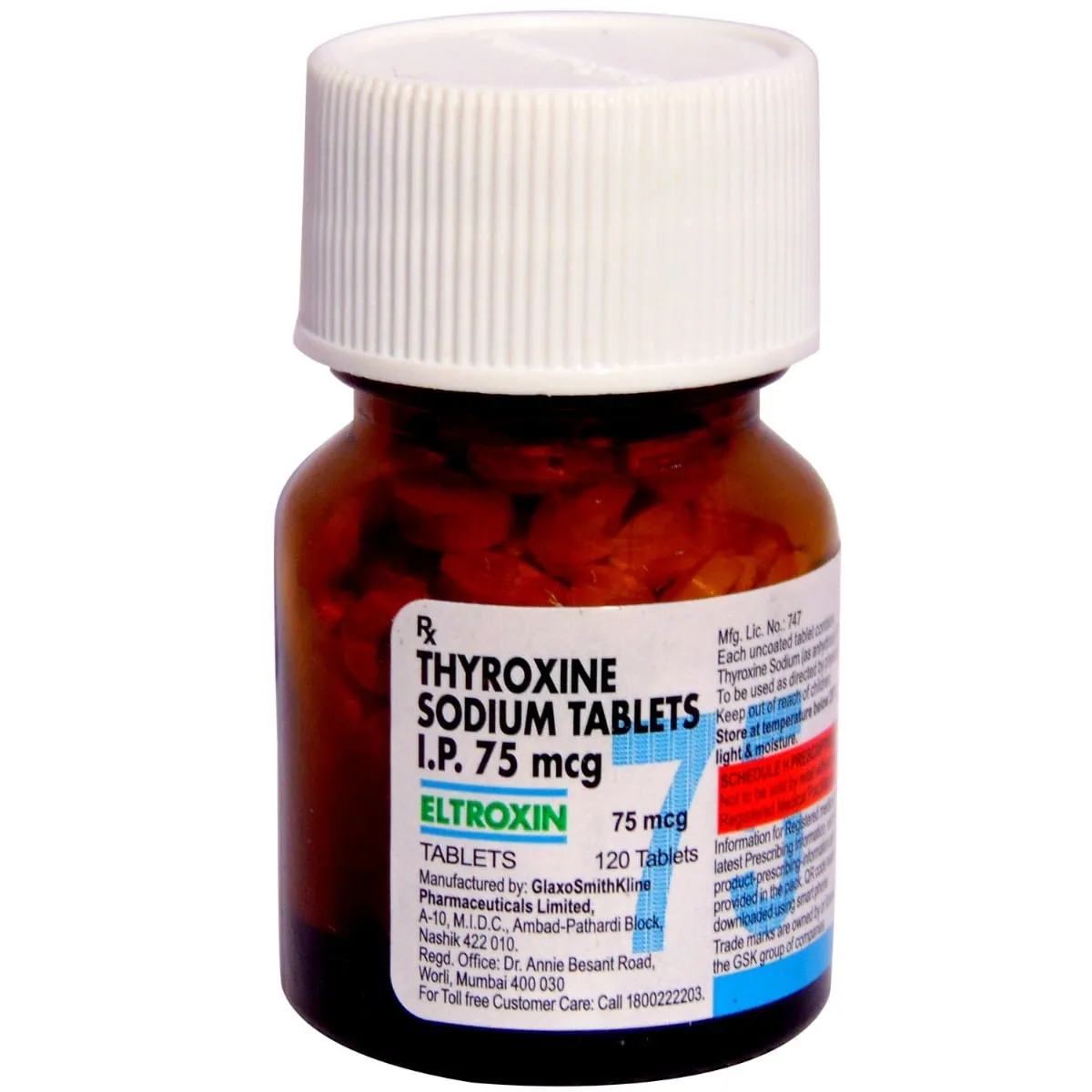 ELTROXIN 75MG TABLET 60TAB