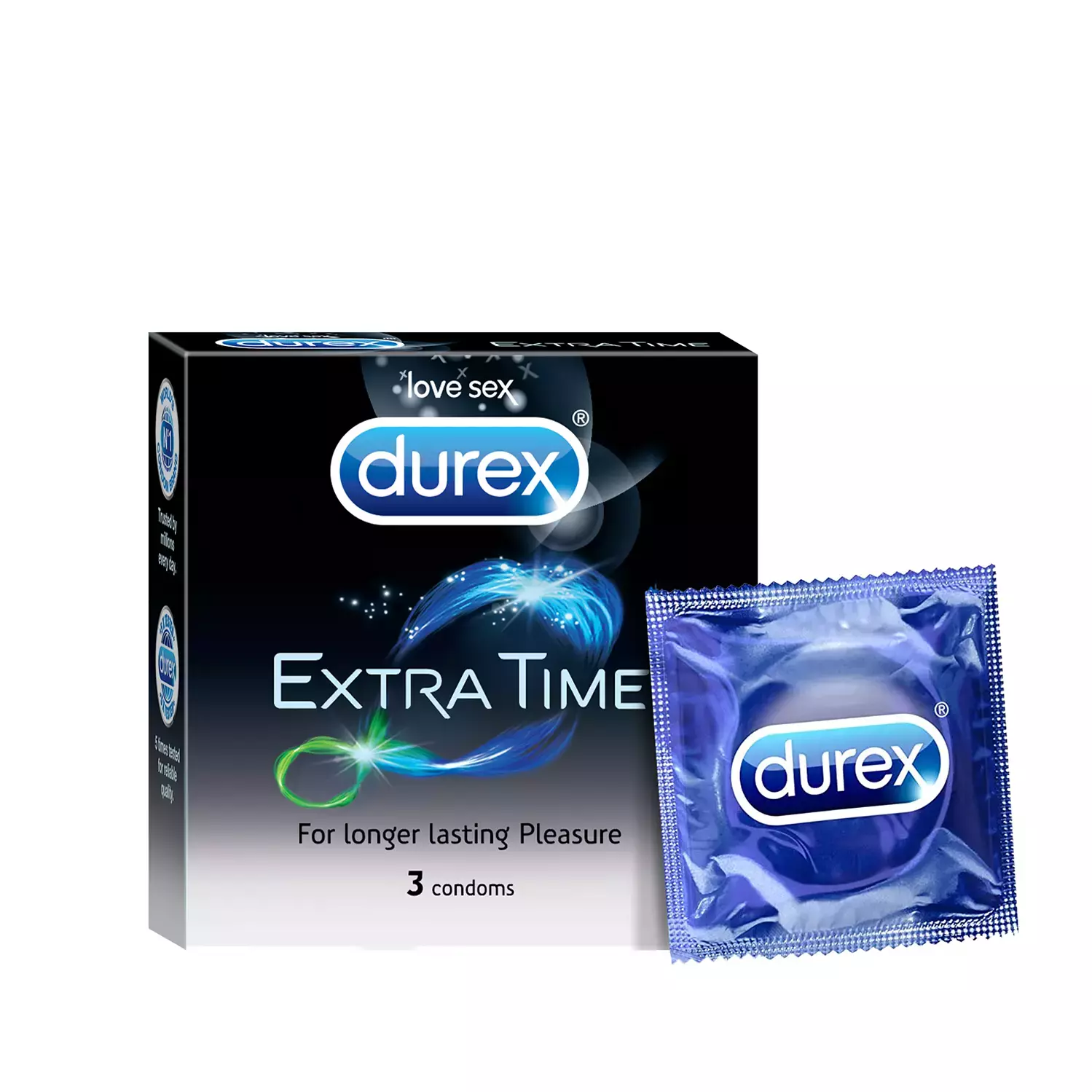 DUREX CONDOM EXTRA TIME 3PCS
