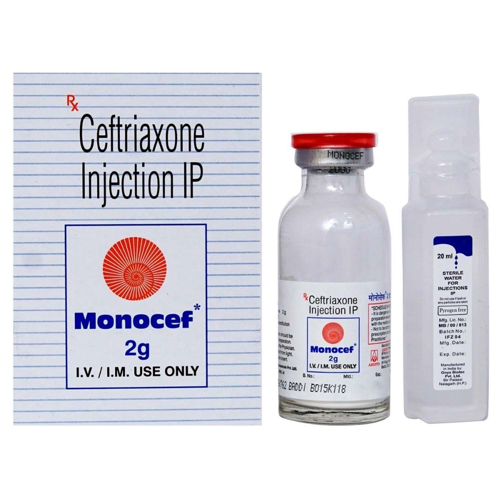MONOCEF 2GM INJECTION 1 VIAL