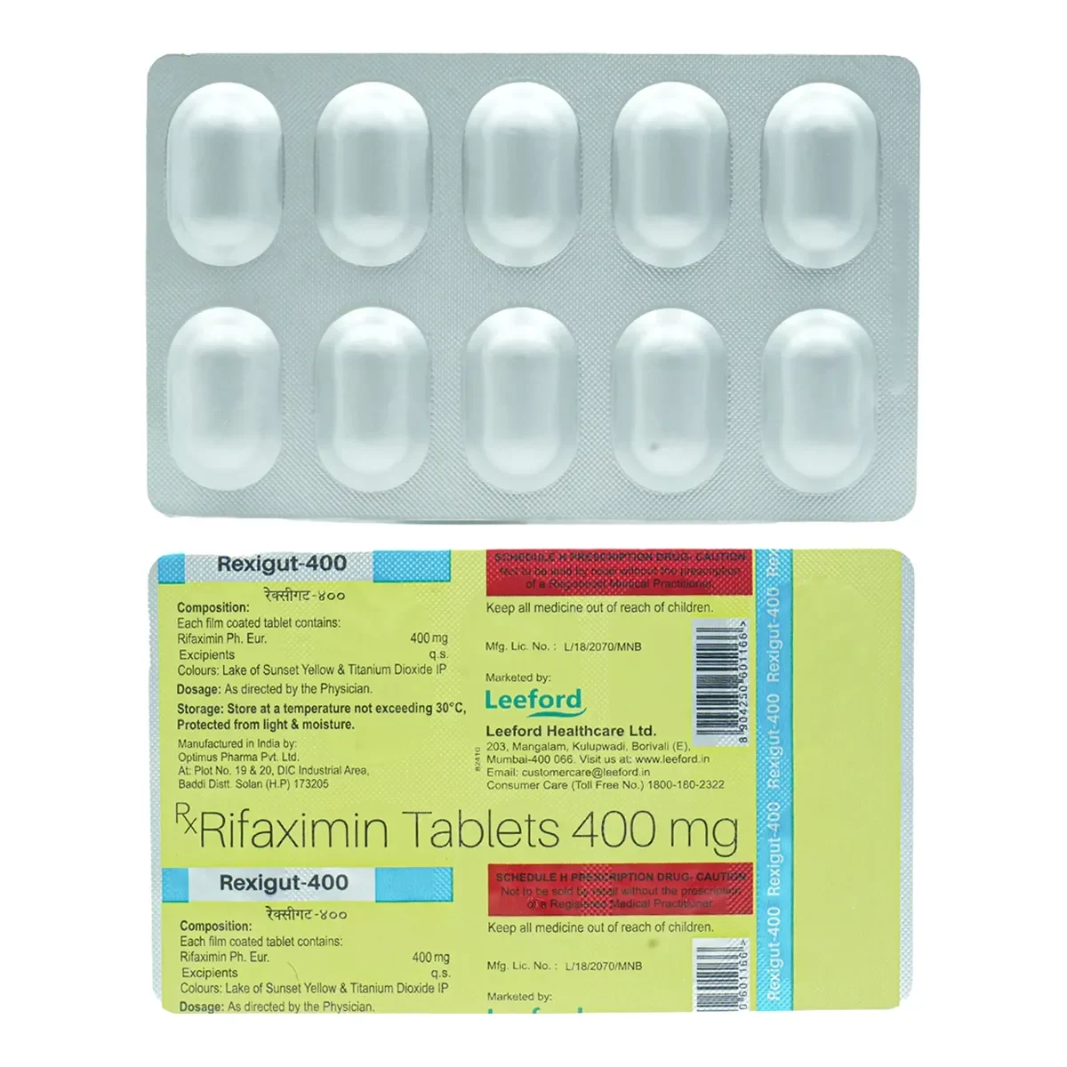 REXIGUT 400 TABLET 10TAB