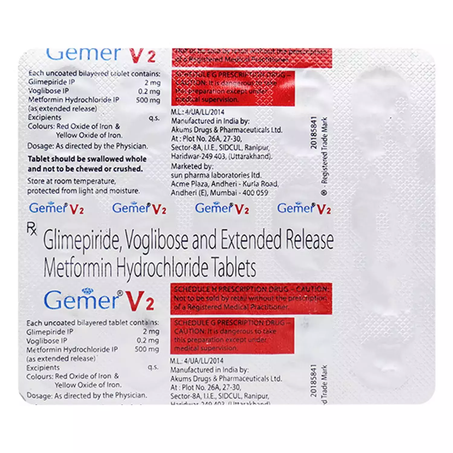 GEMER V2 TABLET 15TAB