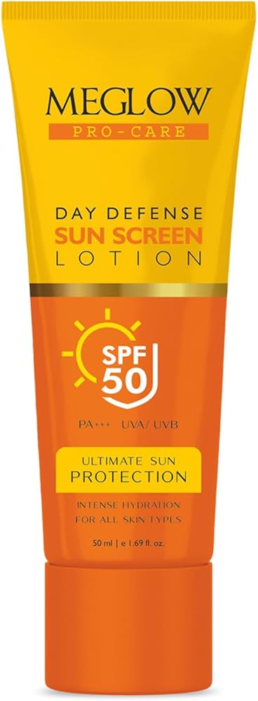 MEGLOW SUN SCREEN LOTION 50ML