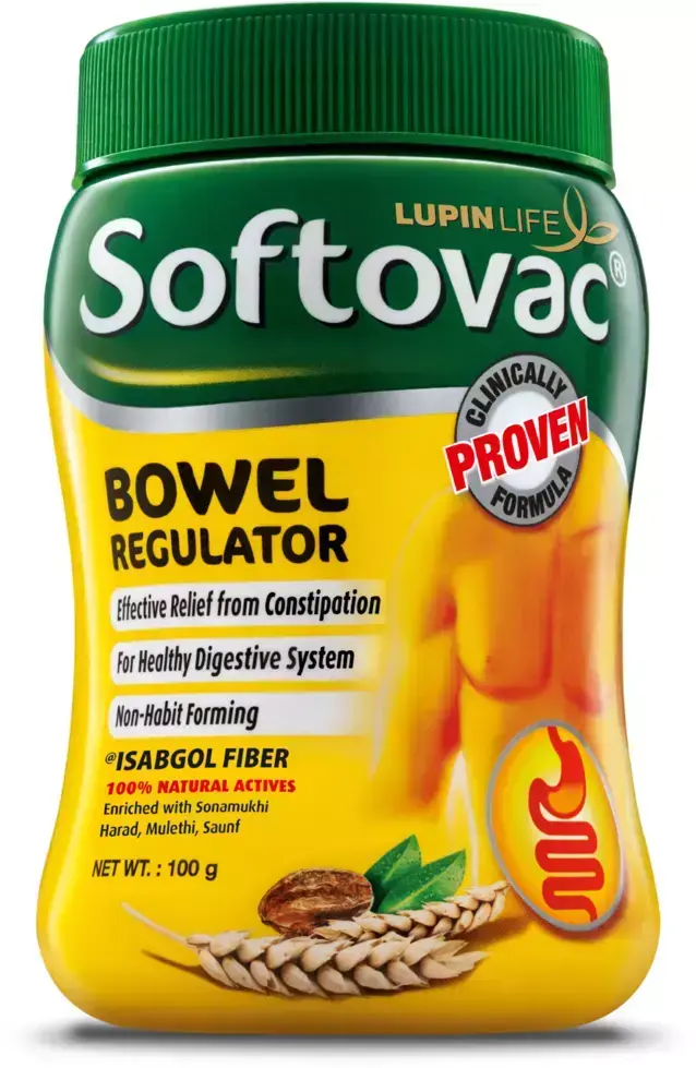SOFTOVAC BOWEL REGULATOR ISABGOL POWDER 100GM