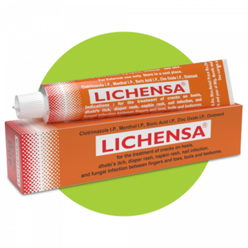 LICHENSA OINTMENT FOR CRACKED HEELS, DIAPER/NAPKIN RASH, NAIL & FUNGAL INFECTION 20GM 