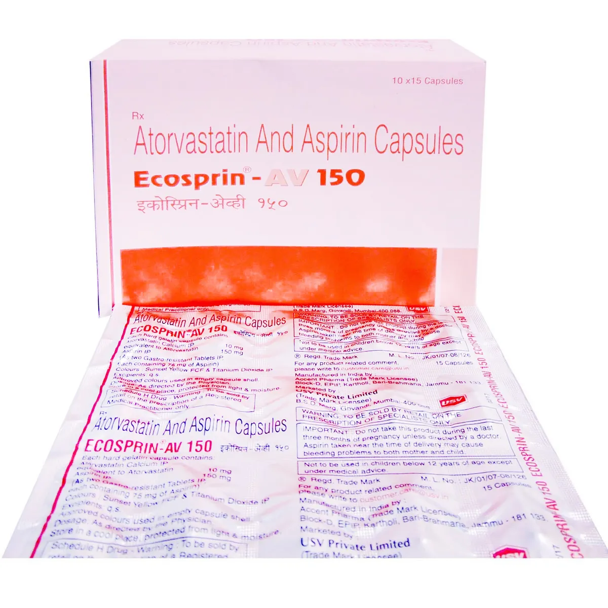 ECOSPRIN AV 150 CAPSULE 15CAP