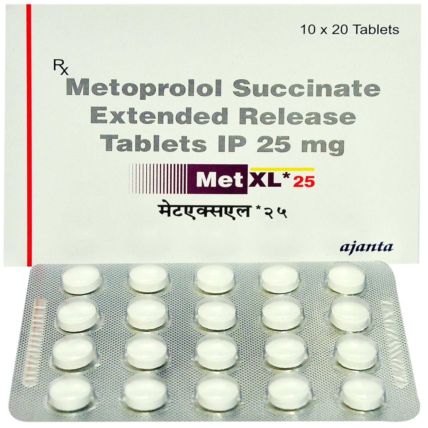 MET XL 25MG 20TAB