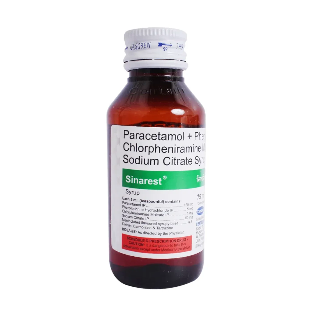 SINAREST SYRUP 75ML