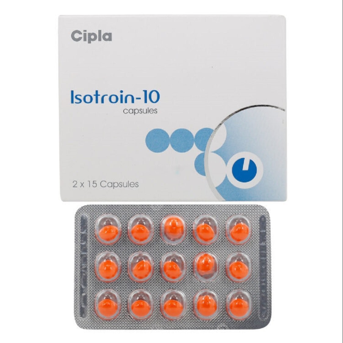 ISOTROIN 10MG CAPSULE 15CAP