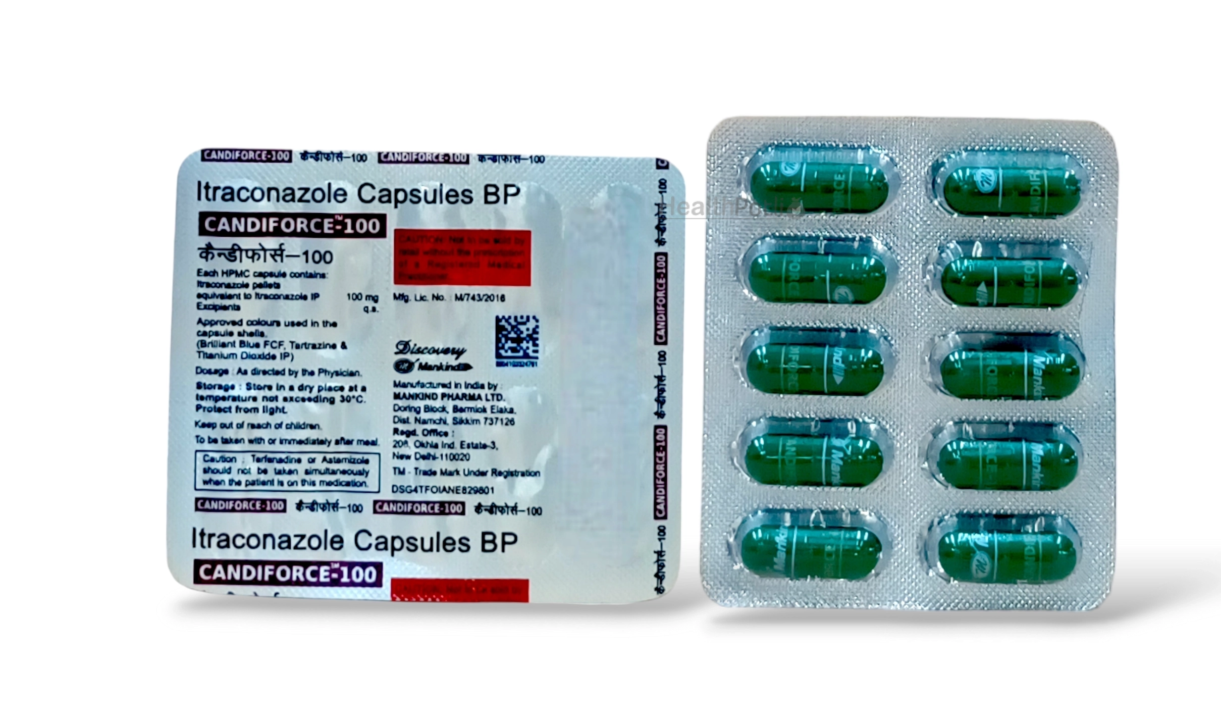 CANDIFORCE-100 CAPSULE 4CAP