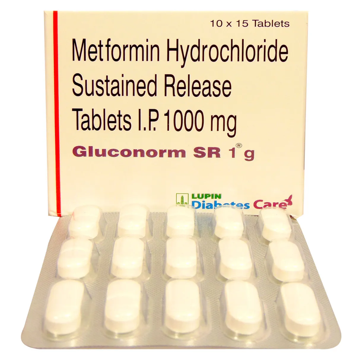GLUCONORM SR 1GM 1000MG TABLET 15TAB