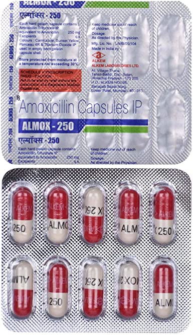 ALMOX 250 MG CAPSULE 10CAP