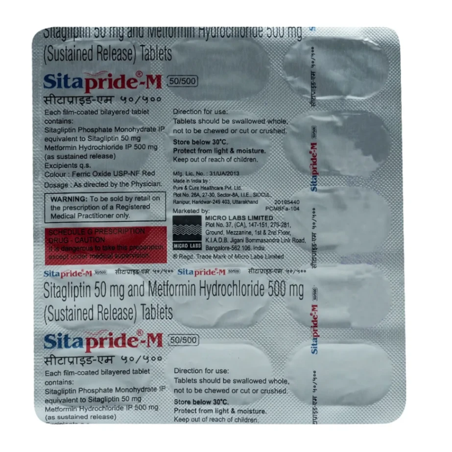 SITAPRIDE M 50/500 TABLET 15TAB