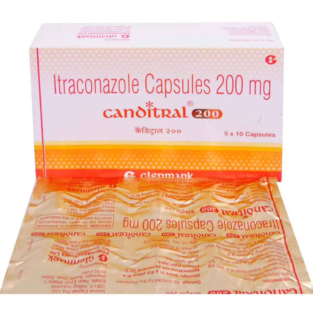 CANDITRAL 200MG CAPSULE 10CAP