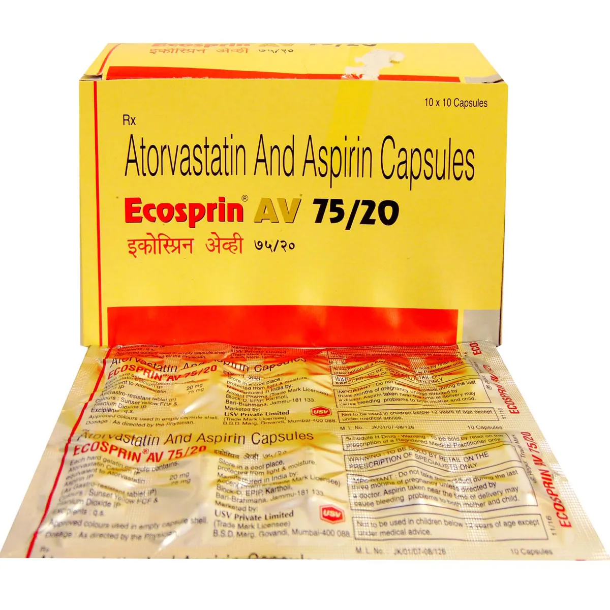 ECOSPRIN AV 75/20 TABLET 10TAB