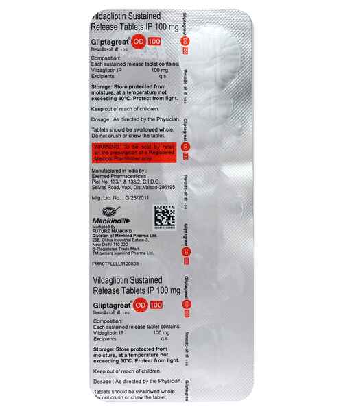 GLIPTAGREAT OD 100 TABLET 10TAB