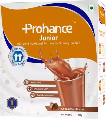 PROHANCE JUNIOR FORMULA FOR KIDS CHOCOLATE 200GM