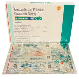 AUGMENTIN DUO 1000MG TAB 1*10