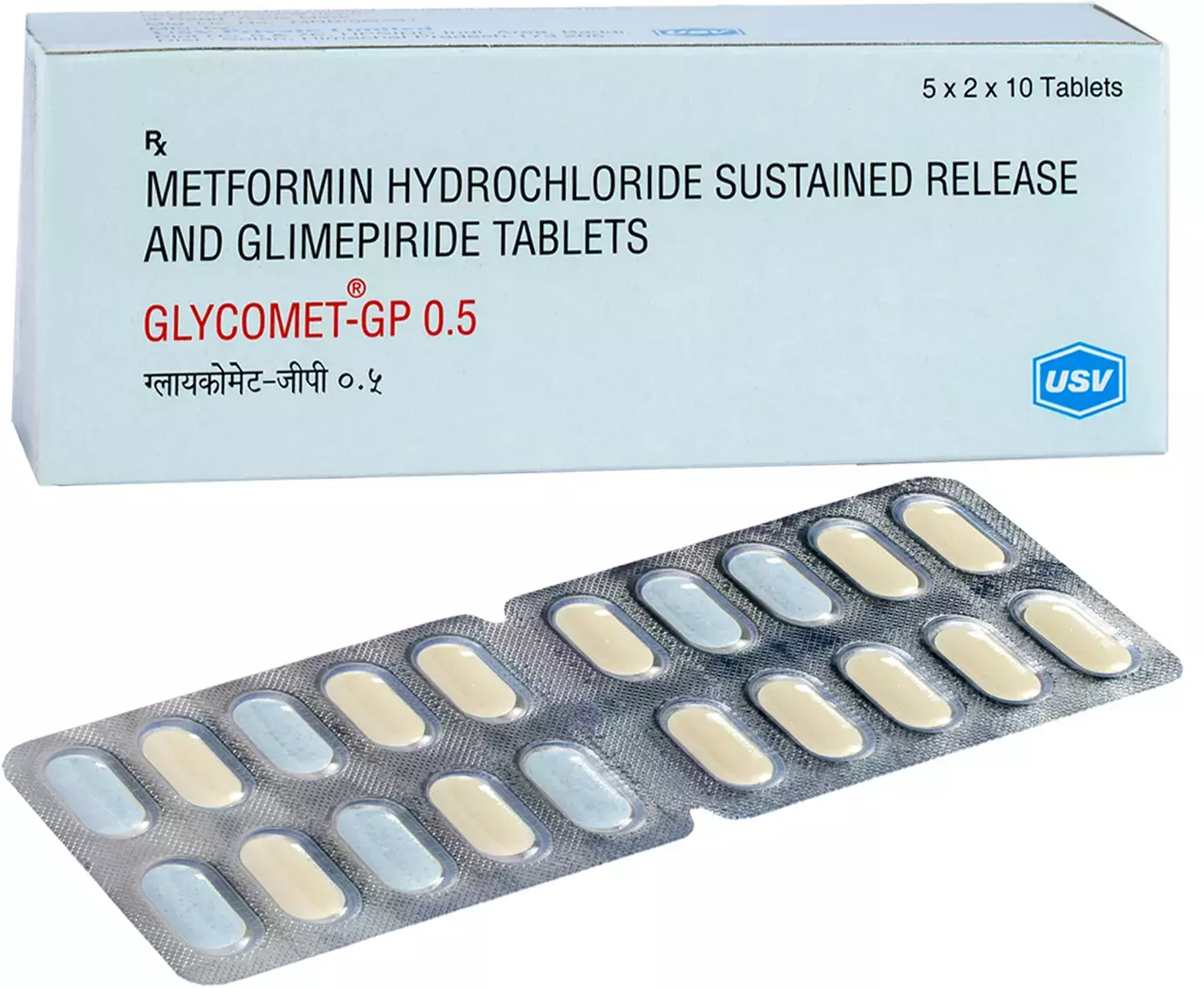GLYCOMET GP 0.5 TABLET 10TAB