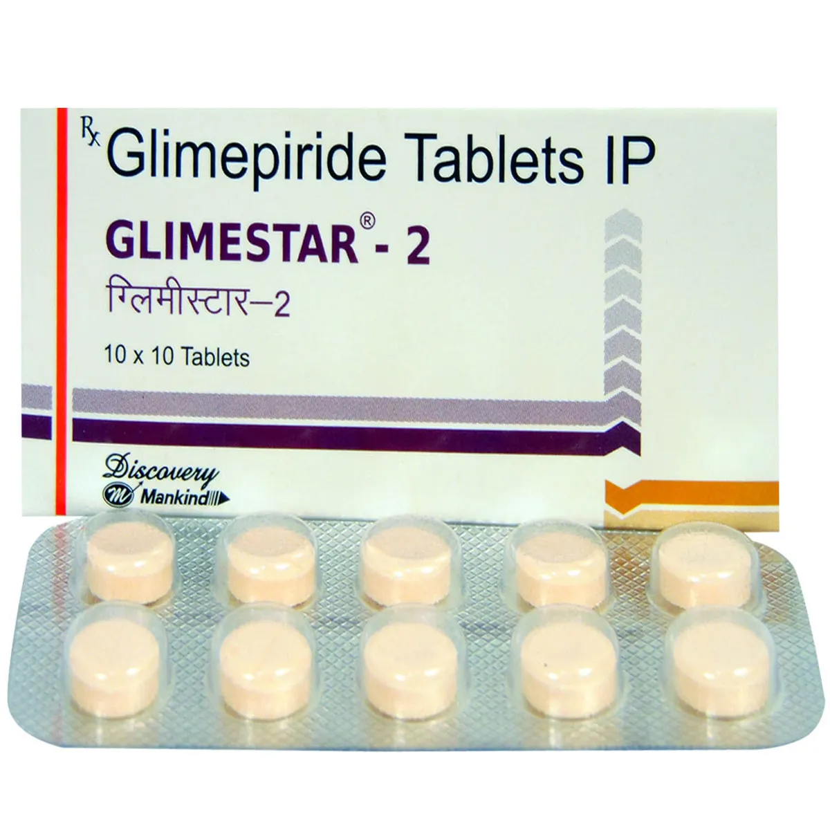 GLIMESTAR 2MG TABLET 10TAB