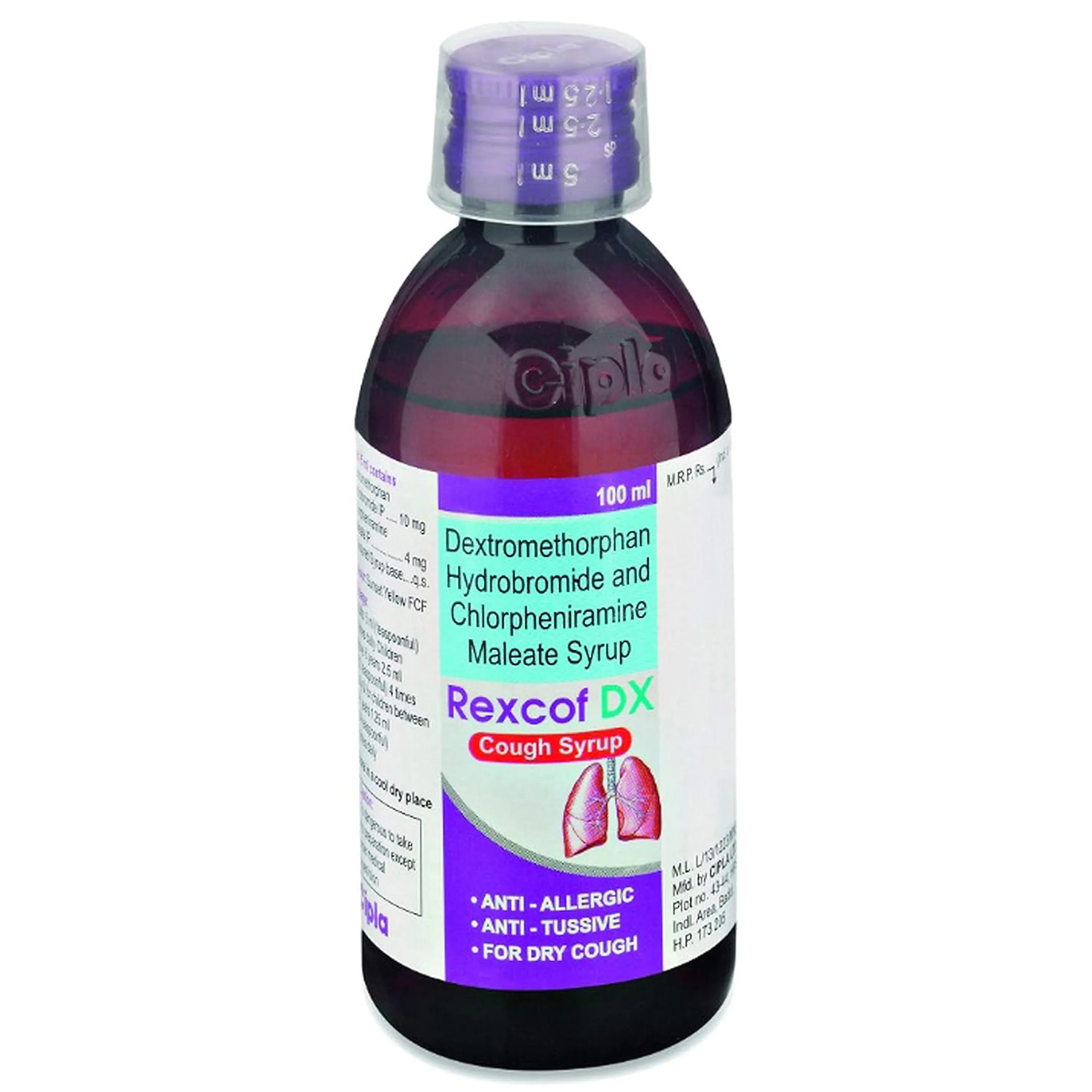 REXCOF DX SYPRUP 100ML